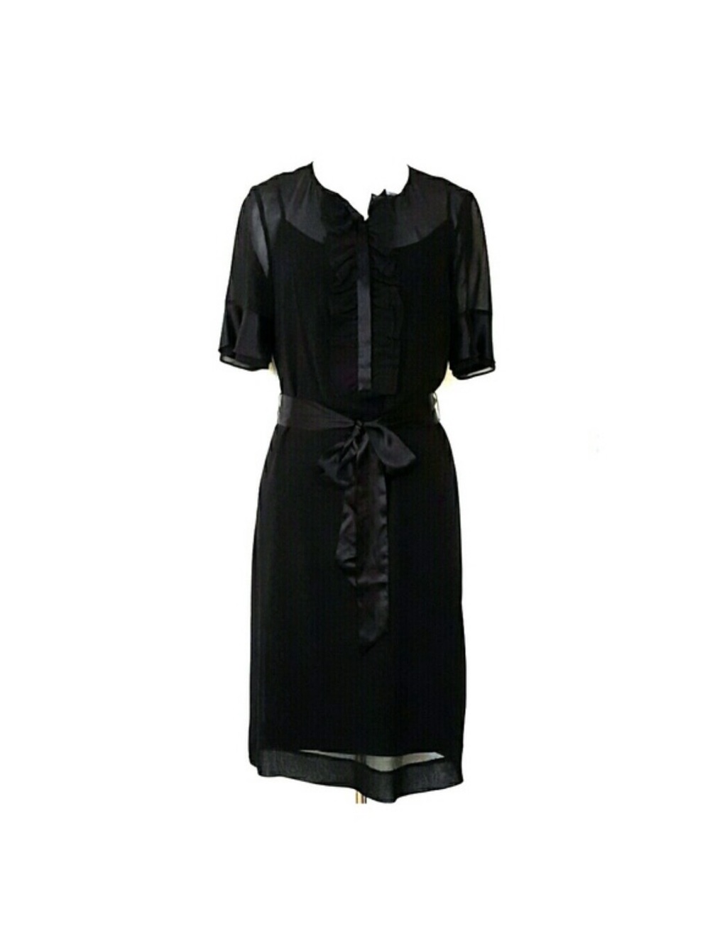 $289 Club Monaco LBD Classy Pure Silk Size 2 Opera Business Party minimalist
